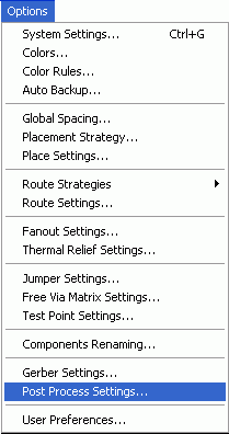 Post Process Settings